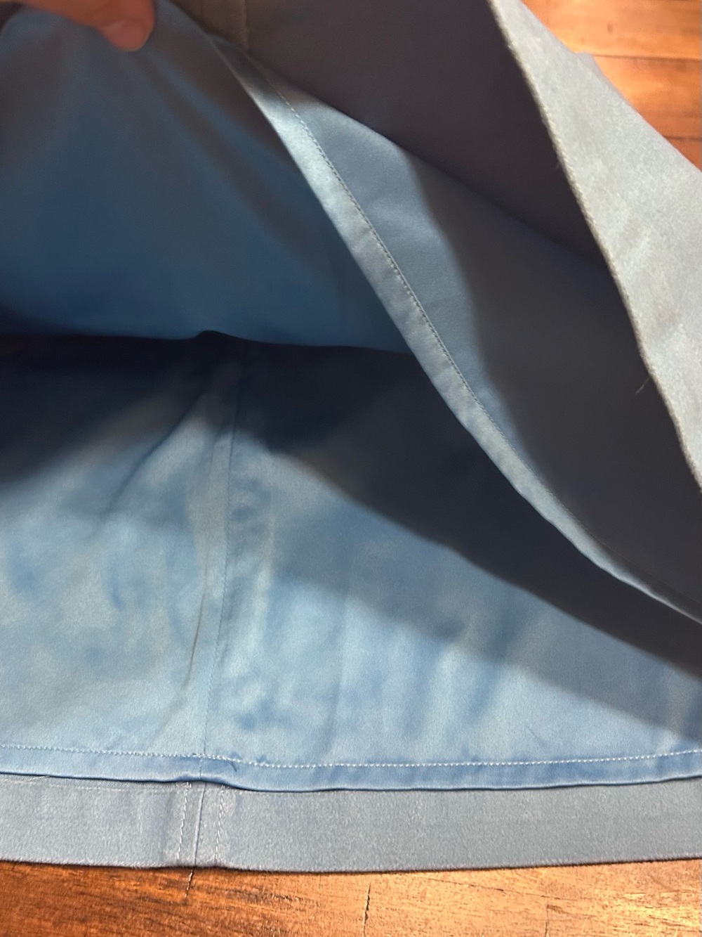Boden Mini Skirt Size 10 A-Line Light Blue Cotton Blend - Picture 6 of 7